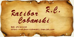 Ratibor Čobanski vizit kartica